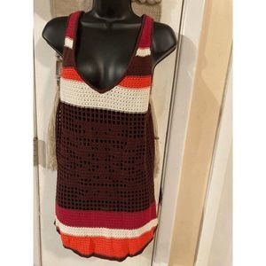 Roxy crochet racerback tank top